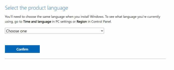 Chọn ngôn ngữ cho file ISO Windows 11 bản chính thức